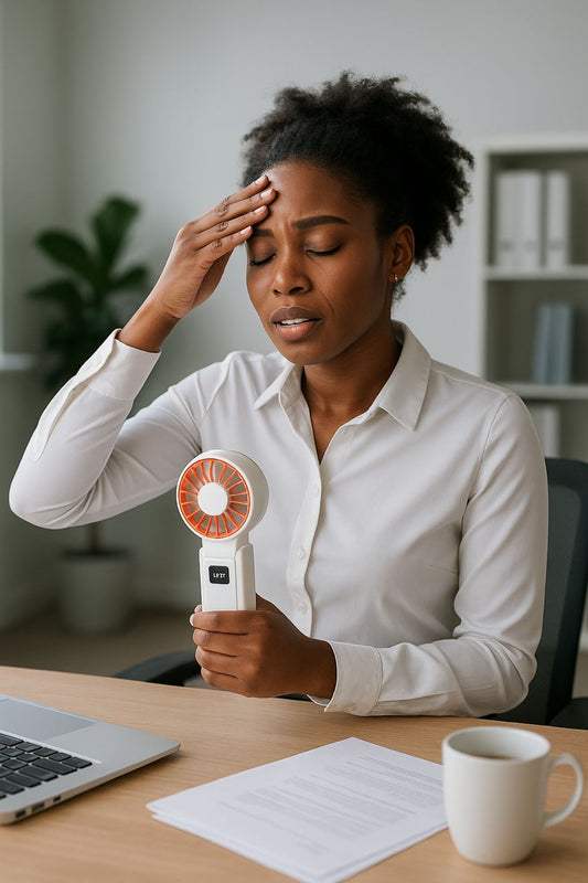 Ventilateur Portable Rechargeable avec Écran LED